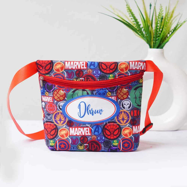 Personalised Cartoons Printed Kids Waist Pouch